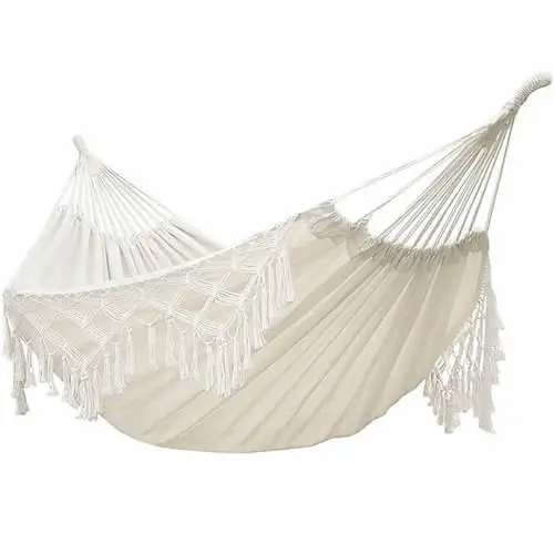 Maximálne 300 kg hojdacej hojdacej hojdacej sieti Veľký brazílsky makrame Čechia Tassel Hammock Swing Net Stolička Out/Indoor Hanging Hammock Swings