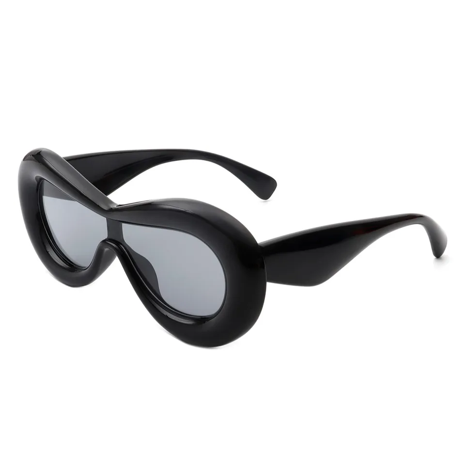 Maxjuli nadmerne nafúknuté slnečné okuliare dámske pánske trendy oválne OVAL ONE PEICKÉ OKLASSE FUNKY ESTETICKÝCH THODES W8236