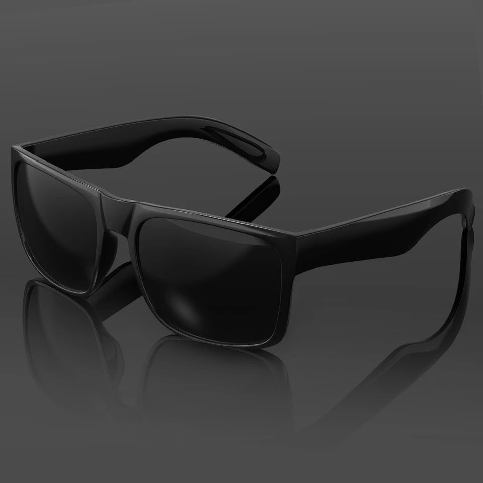Maxjuli XL Extra veľké okuliare Super tmavé čierne slnečné okuliare pre veľké široké hlavy mužov štvorcové slnečné okuliare 149 mm W8004
