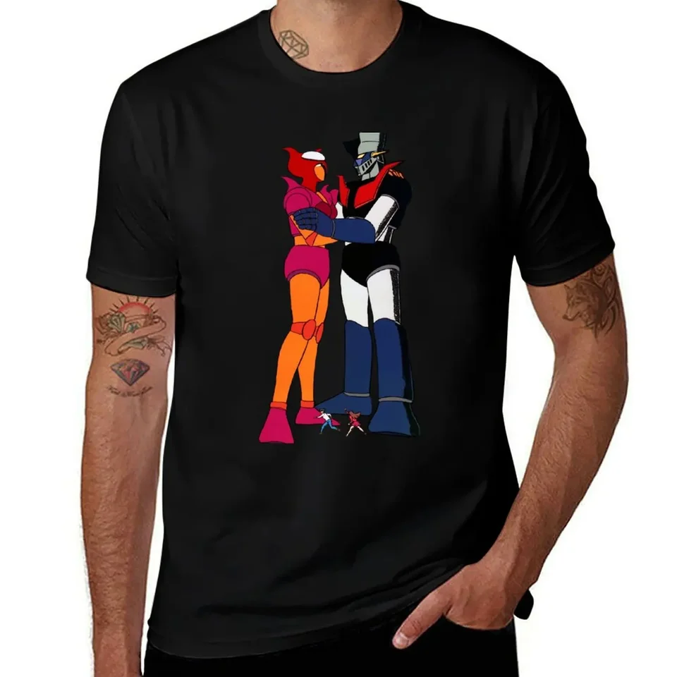 Mazinger a Afrodite Love of Robots Tričko letné športové fanúšikov