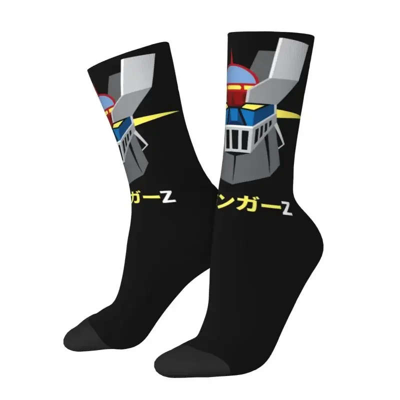 Mazinger Z Pánske posádky ponožky unisex vtipné anime robot robot jar leto jesenné zimné šaty ponožky
