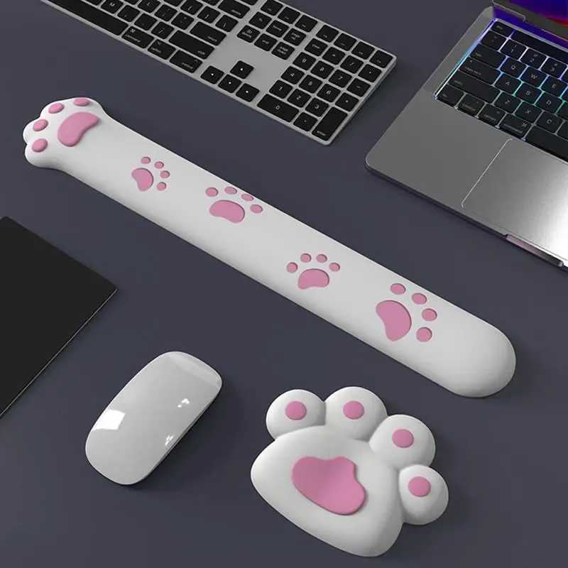 Mačacie labky Patrík na zápästie Rast Klávesnica roztomilý kawaii myš na ruku podporuje pamäť Pamäť Penú počítačový hráč Hamer Klávesnica podložka Myši rohož