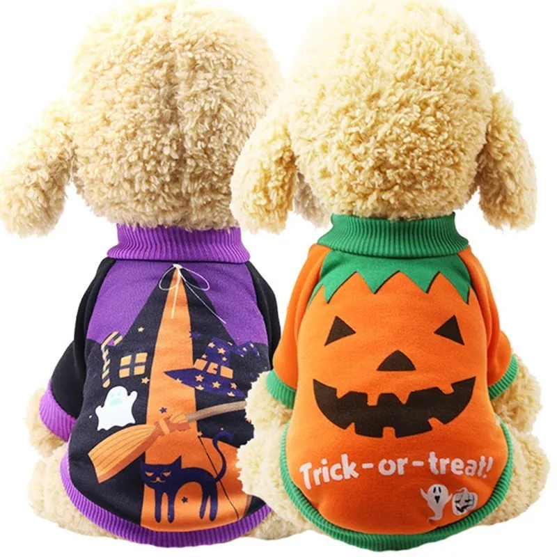 Mačacie oblečenie Halloween Karneval vtipné domáce zvieratá zimná bunda Pes Dog Halloween kostým outfit pre malé psov mačky Dva nohy oblečenie