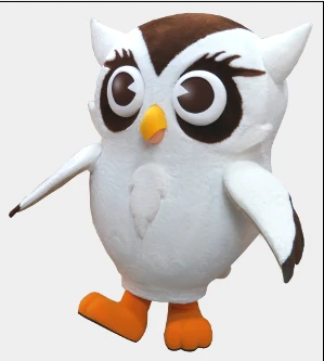 Mačiatko maskot kostým dospelých dospelých detské sova téma maskotte luxusné šaty súpravy pre vysokoškolské školy hry