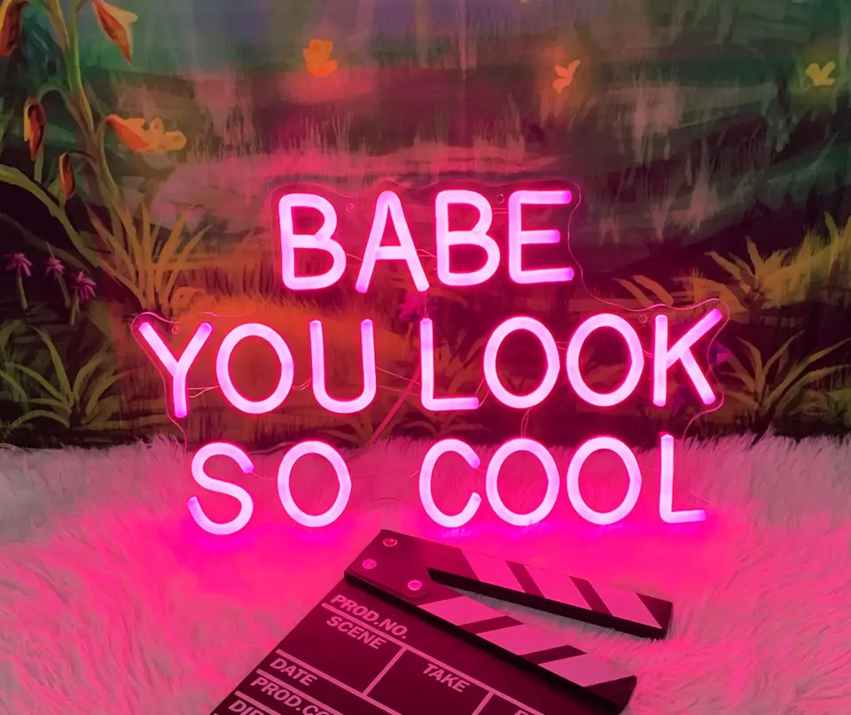 Mačiatko vyzeráš tak cool vlastný neónový znak neon znak dekora