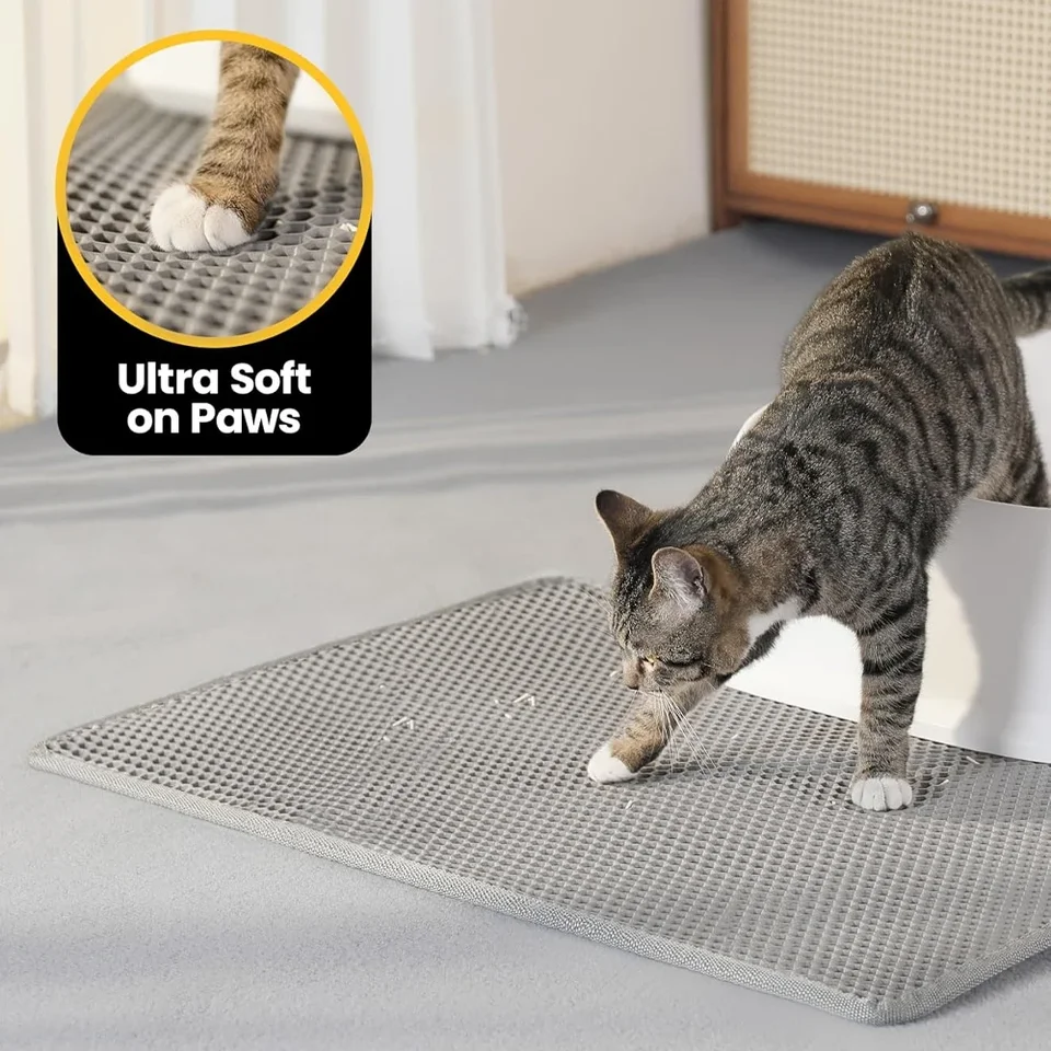 Mačka podstielka Rat Water Proof Dvojvrstvová dvojvrstva Pet skladacia mačka podstielka zachytávanie domácich podložiek koberce pre mačky pre mačky čisté zásoby