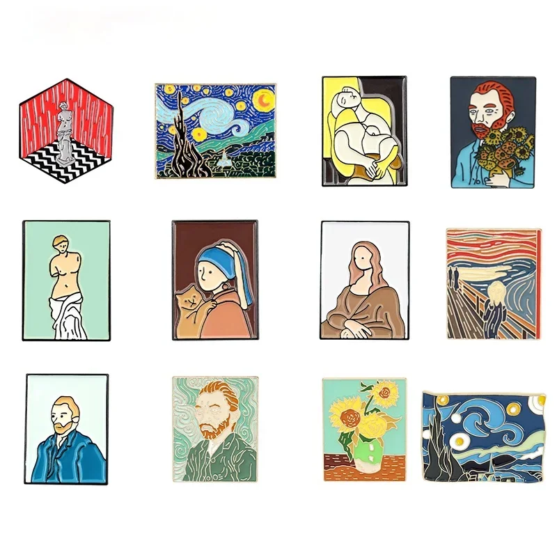 Maľba kolekcie Pins Collection Artwork Broš