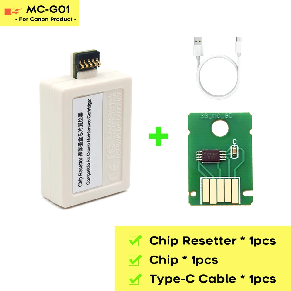 MC-G01 G01 Resett Tank Resett pre Canon GX6010 GX6020 GX6030 GX6040 GX6050 GX6060 GX6070 GX6080 G6090 G6091 G6092