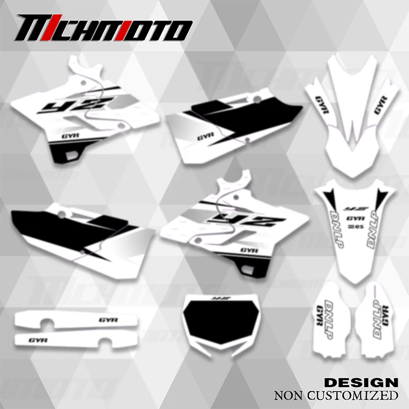 MChMFG Motocyklové grafiky pozadia súpravy nálepiek pre Yamaha YZ125 YZ250 2015 2016 2017 2018 2019 2019 2020 2021