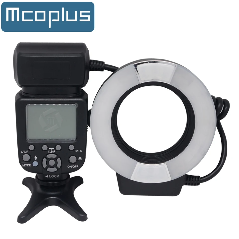 McOplus TTL LED makro rýchle rýchle svetlo kruhu pre Canon Nikon 5D Mark II 5D Mark III 6d 7d 60D 70D 700D 650D D5300 D3200 D750