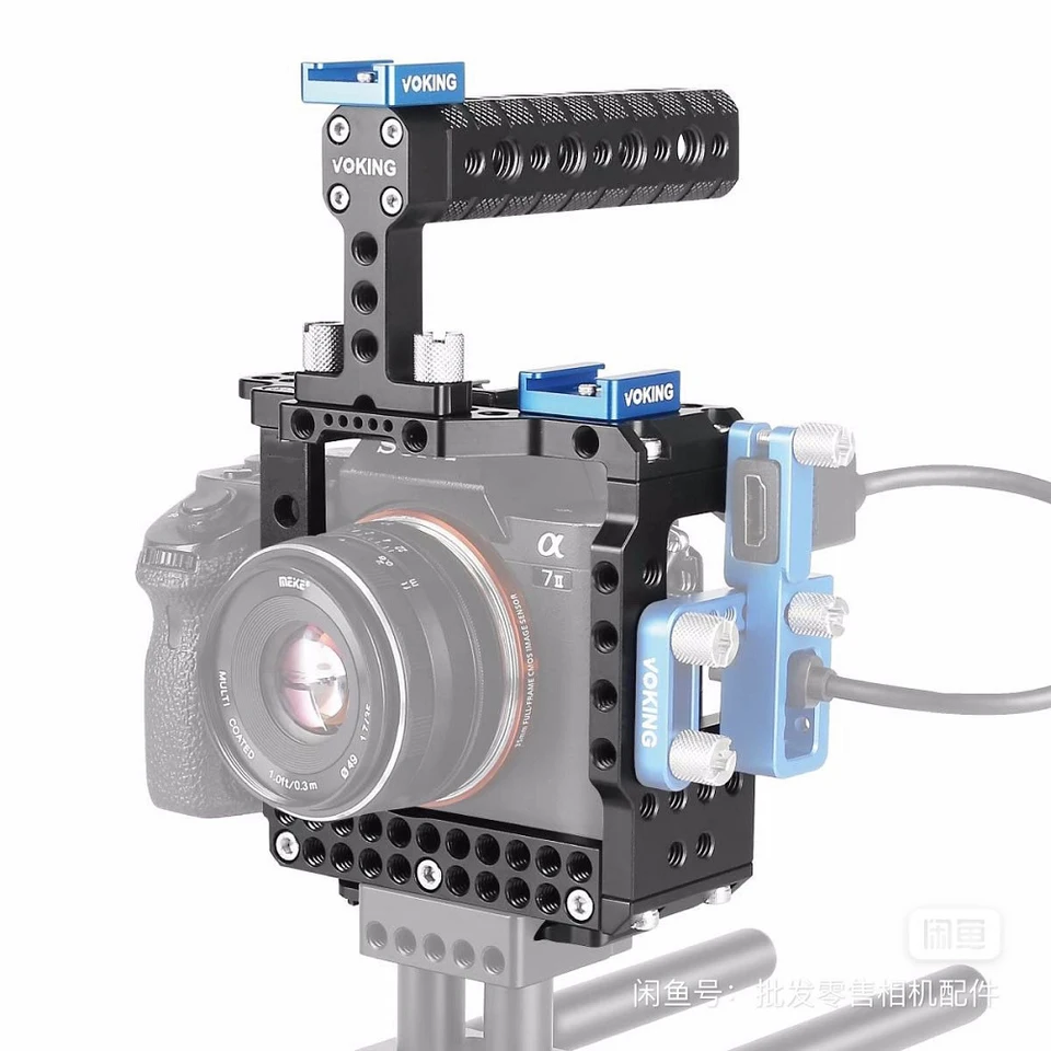 McOplus VK-A72K Kovová súprava kovových klietok s hornou rukoväťou pre kameru Sony A9 A7III A7II A7R III A7R II II A7S II
