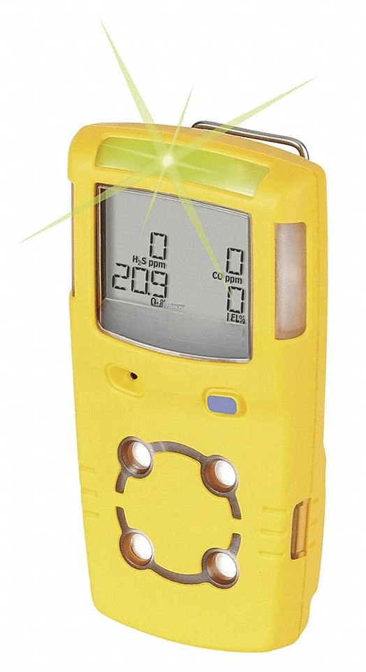 MCXL-XWHM-Y-NA GASALERTMICROCLIP XL 4 Detektor plynu, CO, H2S, LEL a O2, žltá