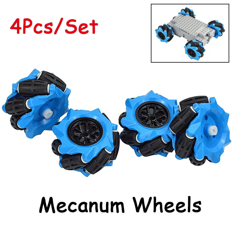 Mecanum kolesá MOC Technické univerzálne všesmerové koleso pre 45544 EV3 robotický model diel