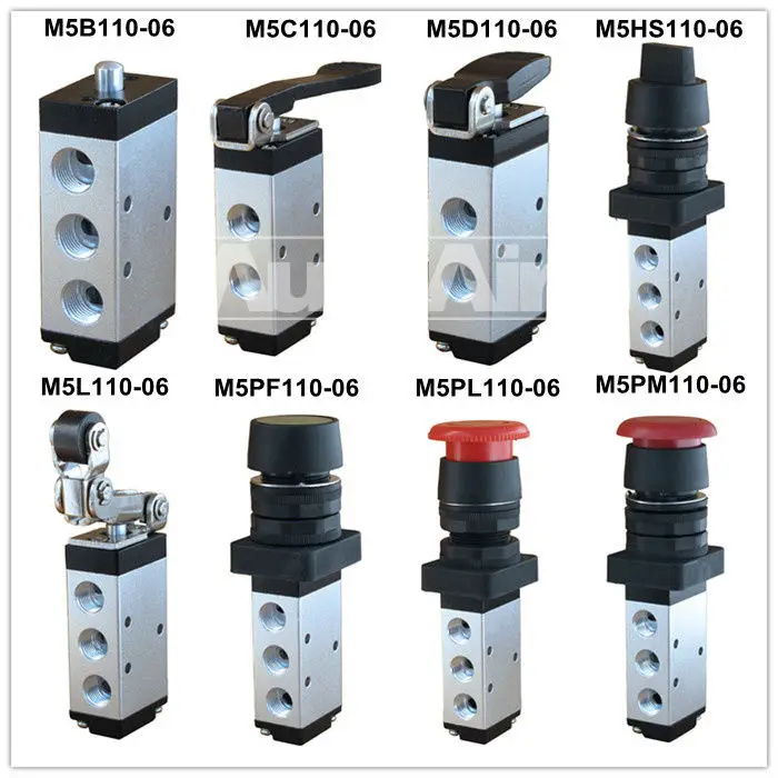 Mechanická pneumatická ventil M5 M5 M5 M5C110 M5D110 M5R110 M5L210 M5Y210 M5PM210 M5PP210 M5PF210 M5PL210 M5HS210