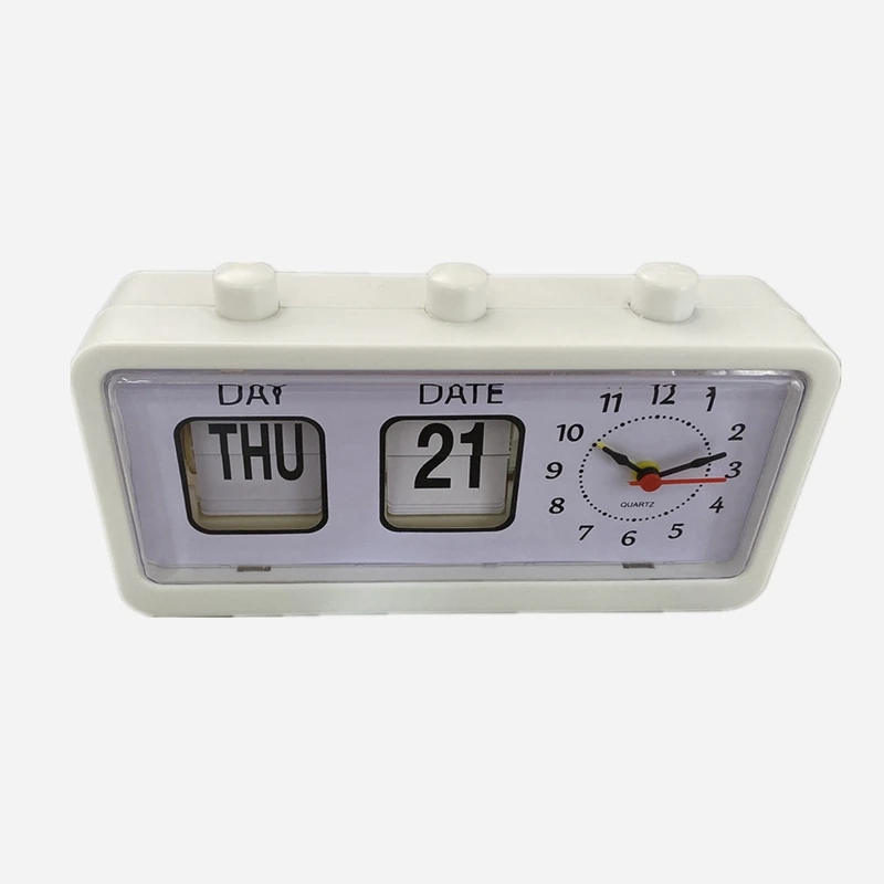 Mechanické budík Novinka Flip Clock Desktop Digitálne hodiny s kalendárnymi hodinami domáci dekor retro dekor