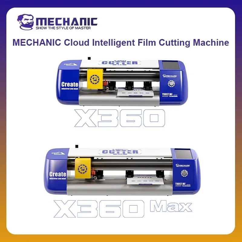 Mechanický oficiálny seriál X360 Cloud Intelligent Film Cutting Stroj pre tablet mobilných telefónov Flexibilný stroj na strihanie filmov
