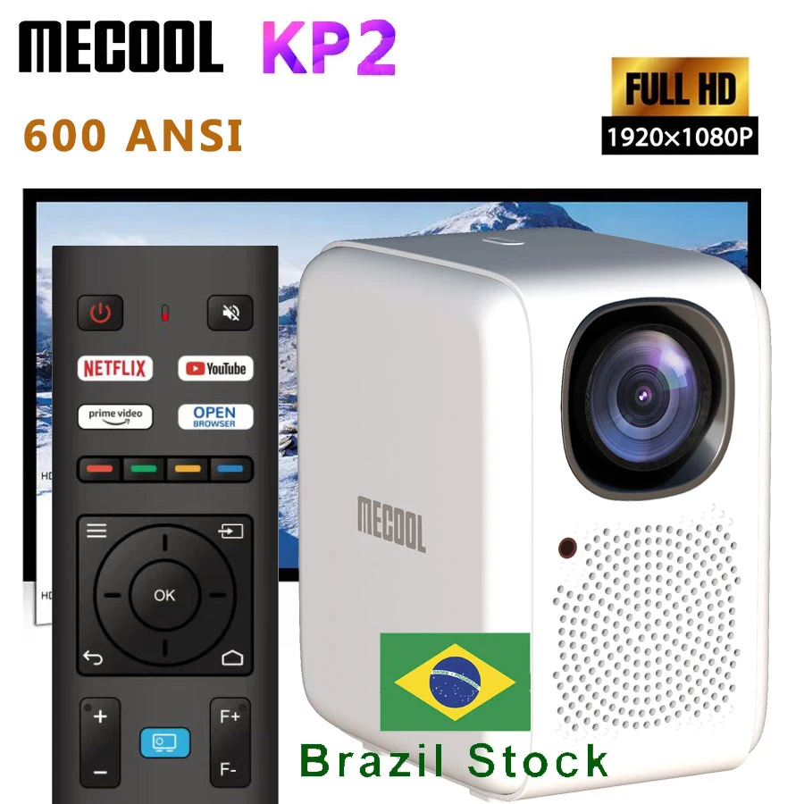 MECOOL KP2 LED MINI MINI projektora 1920x1080 PIXELS 600 ANSI HDMI-kompatibilný Linux USB Audio prenosné domáce médiá Video VI VIS KP1 1080P