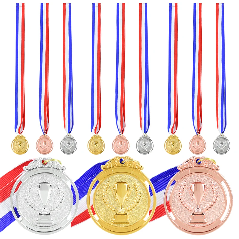 Medaily s kovovými oceneniami s trofejou krku výherca výherca ceny ceny odmeňovania za športové súťažné hry suvenír darček pre deti hračky