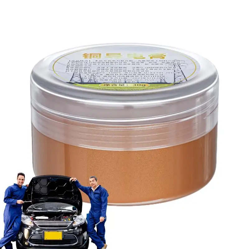 Medený tuk Vysokoteplotný elektrický kontaktný tuk 30 g vodivej pasty Silná adhézna zlúčenina pasta pre automobilový priemysel