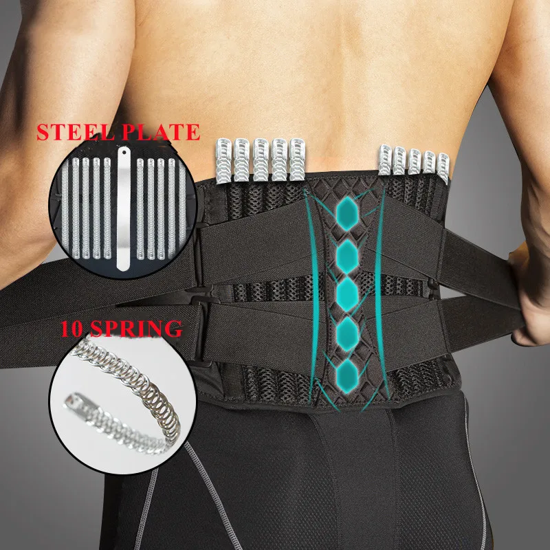 Medical Back Brace PAIST TRAVER BELT PODPOROVÁ PODPORA Men Ženy Priedušný lumbálny korzet Orthopedický Faja Lumbar Hombre Gym Belts