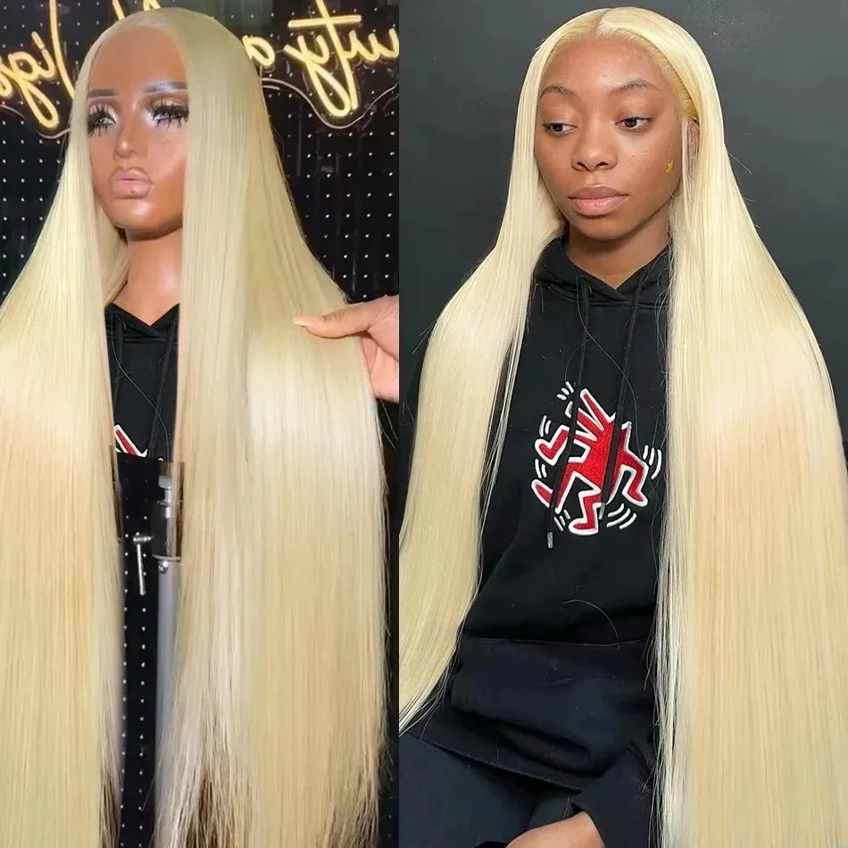 Medová blondínka 613 Straight 13x6 Lace Frontal Parochňa ľudské vlasové parochne pre ženy 200 hustoty 40 palcov 13x4 HD Transparentná čipka predná parochňa