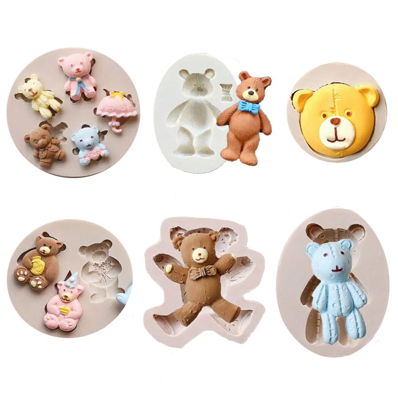 Medvede silikónová forma diy
