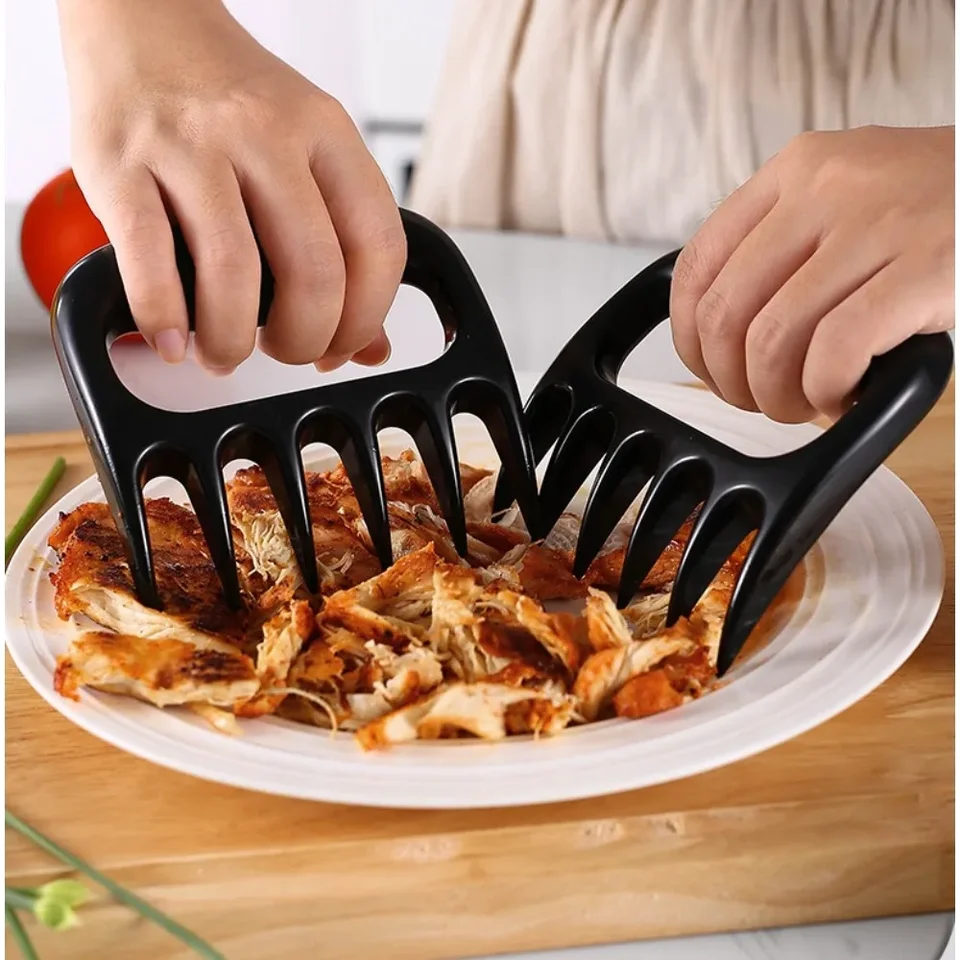 Medvedie mlynčeky na brúsenie mäsového náradia medveď Claw BBQ vidlice na roztrhnutie bodov vidlice na mäso ako grilovanie náradia v kuchyni