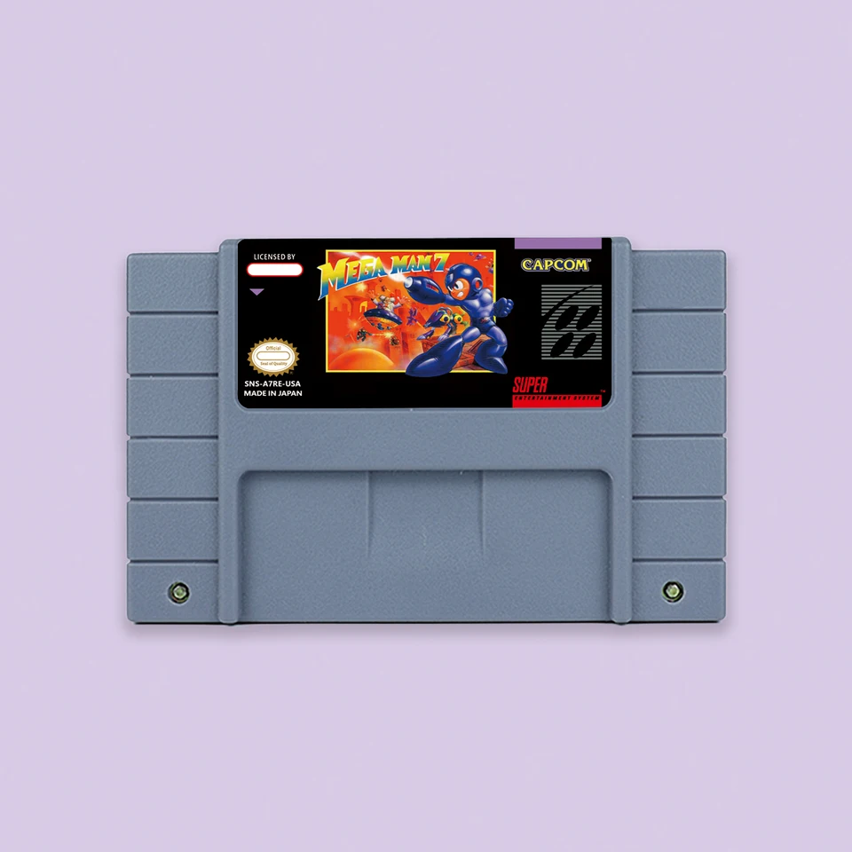 Mega Man 7 16 bitovú akčnú hru pre USA NTSC EUR PAL Verzia SNES Video Game Console