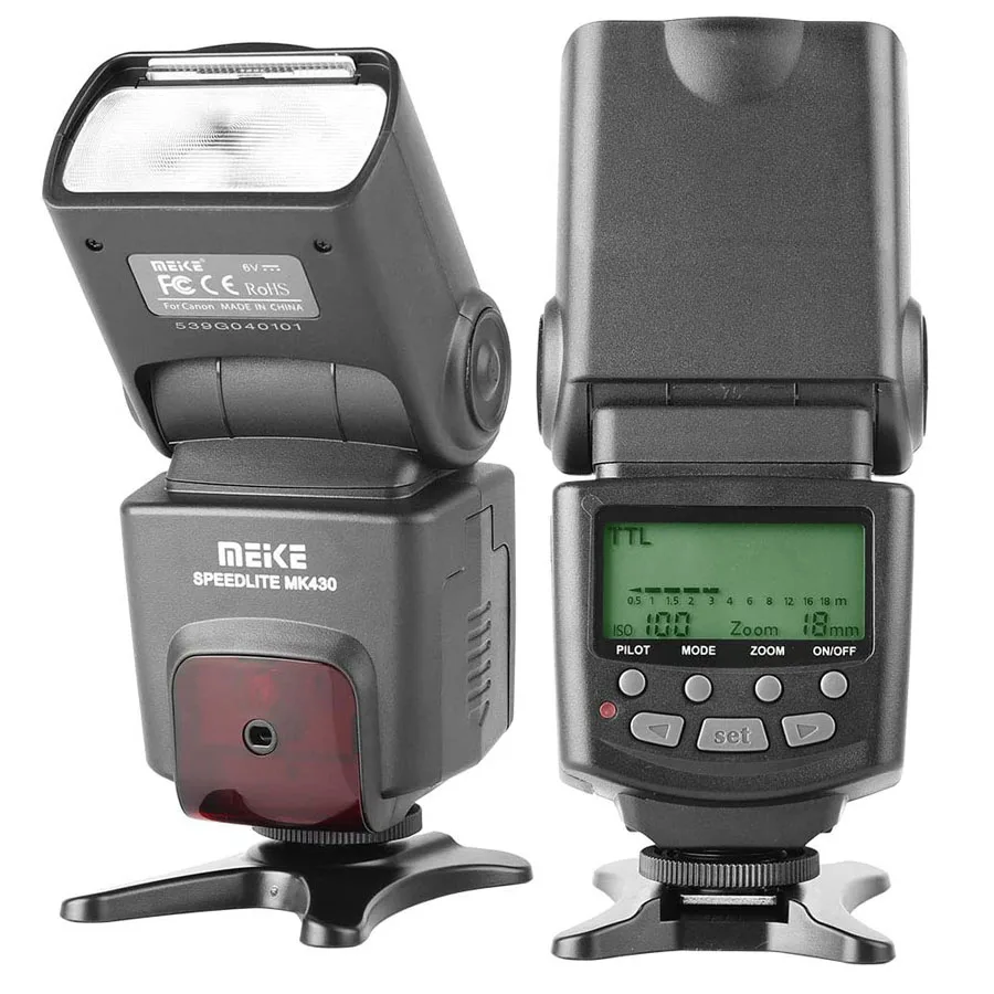 Meike Mk430 TTL Flash Speedlite kompatibilný s Nikon D7100 D5300 D5200 D3500 D3100 D600 D800 D3200 D90 D80 D300 D7500 D780 atď.