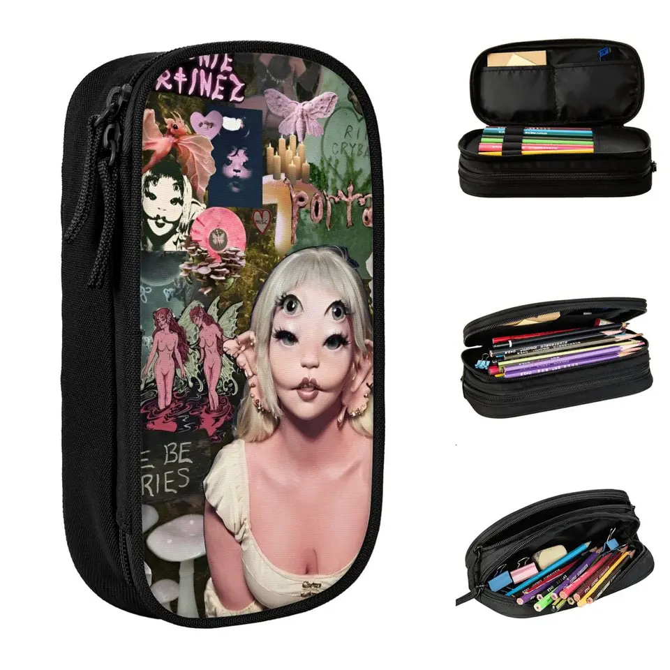 Melanies Martinez Portals Pase Creencil Creative Pen Bag Študent Veľké skladovanie Školské zásoby Zipper ceruzka