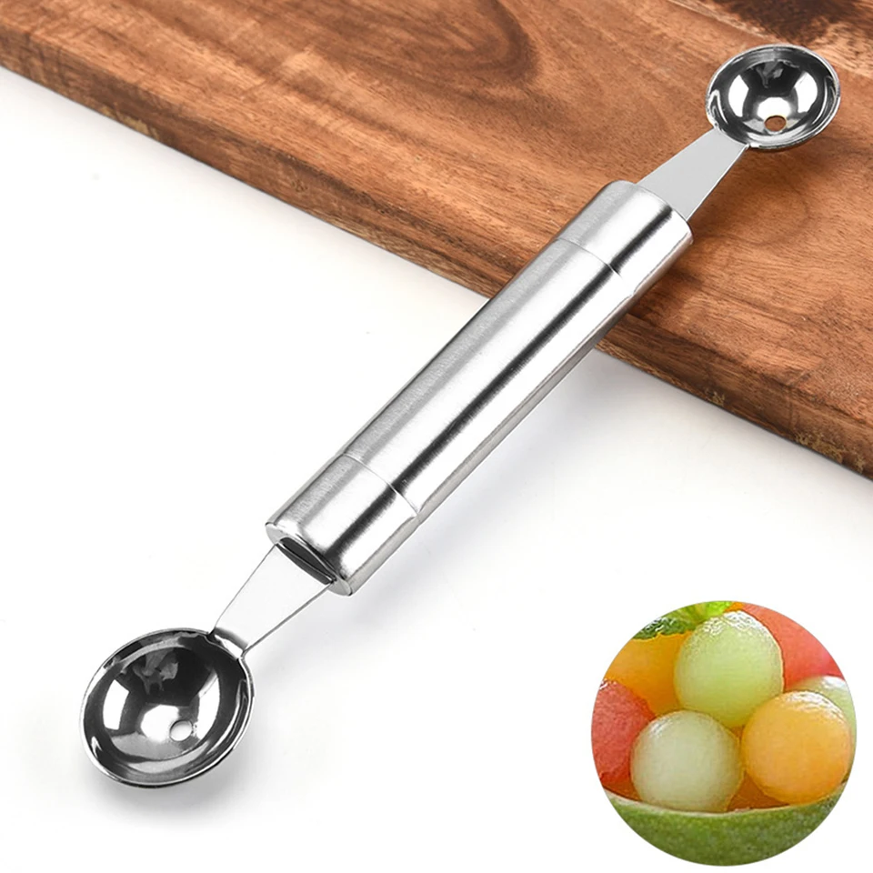 Melón melón ovocný kopček vykopávka guľôčková zmrzlina Digger kopček náradie Spoon coon coon coon melón balerový lopak ovocné misky