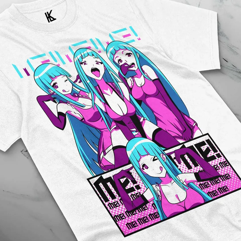 Mememe! Anime dievča 100% bavlnené tričko