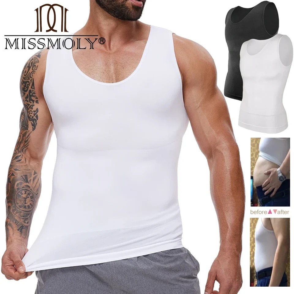 Men Body Shaper Vesta Tops Tops Ab Cvičenie