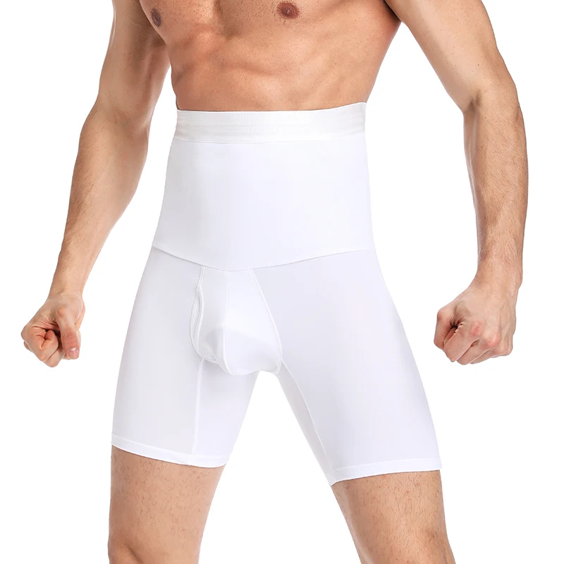 Men Body Shaper Vysoký pás bruškový ovládací kraťas