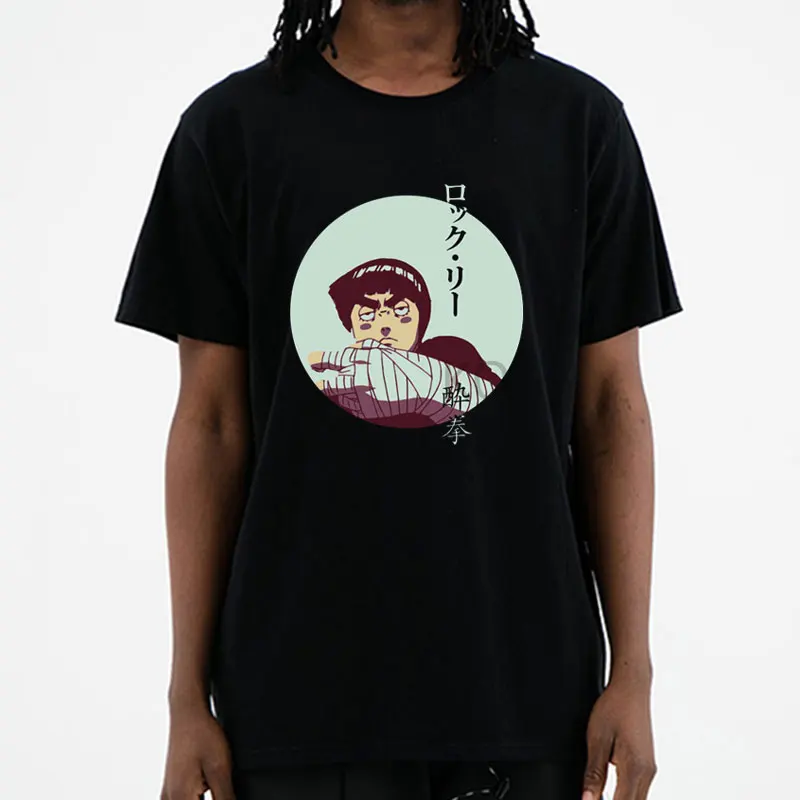 Men Cotton Rock Lee Drunken Fist Farebné farby Strieskové farby a kvapkanie muži módne vtipné tlačené tričko Tričko Tee Hipster