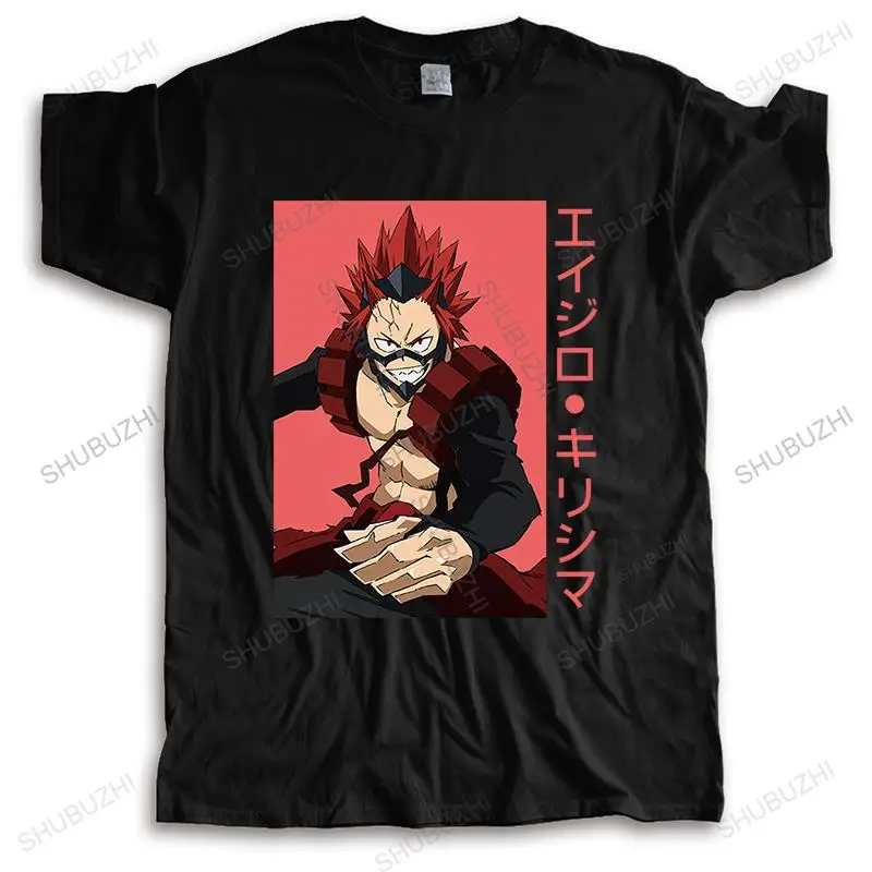 Men Cotton T košeľa letné značky Tshirt muži mužov Značka tričko Eijiro Kirishima Tshirt Men Men Cascur Tees Pánske tričko Euro Veľkosť euro