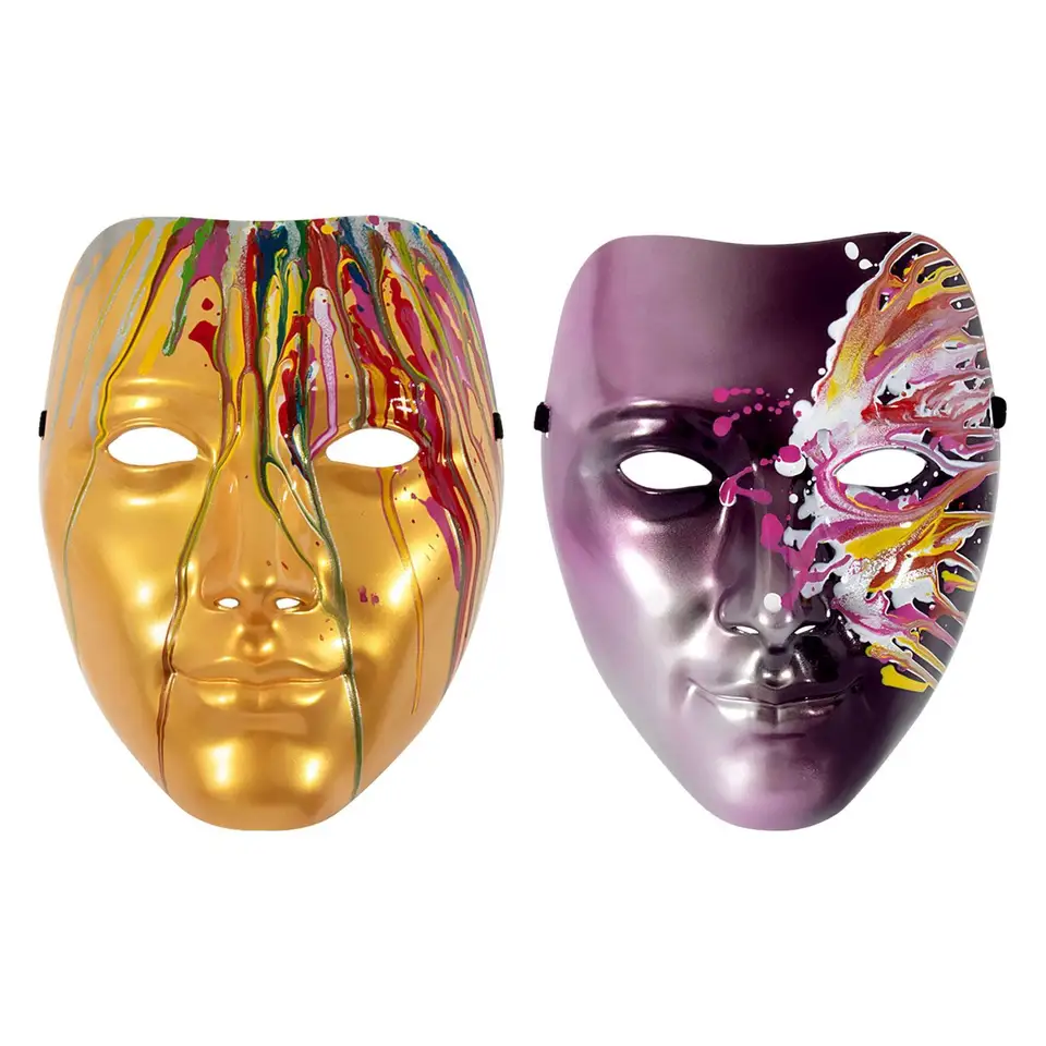 Men Face Mask cosplay maskovaráda maska ​​pre nočný klub sa oblieka karneval