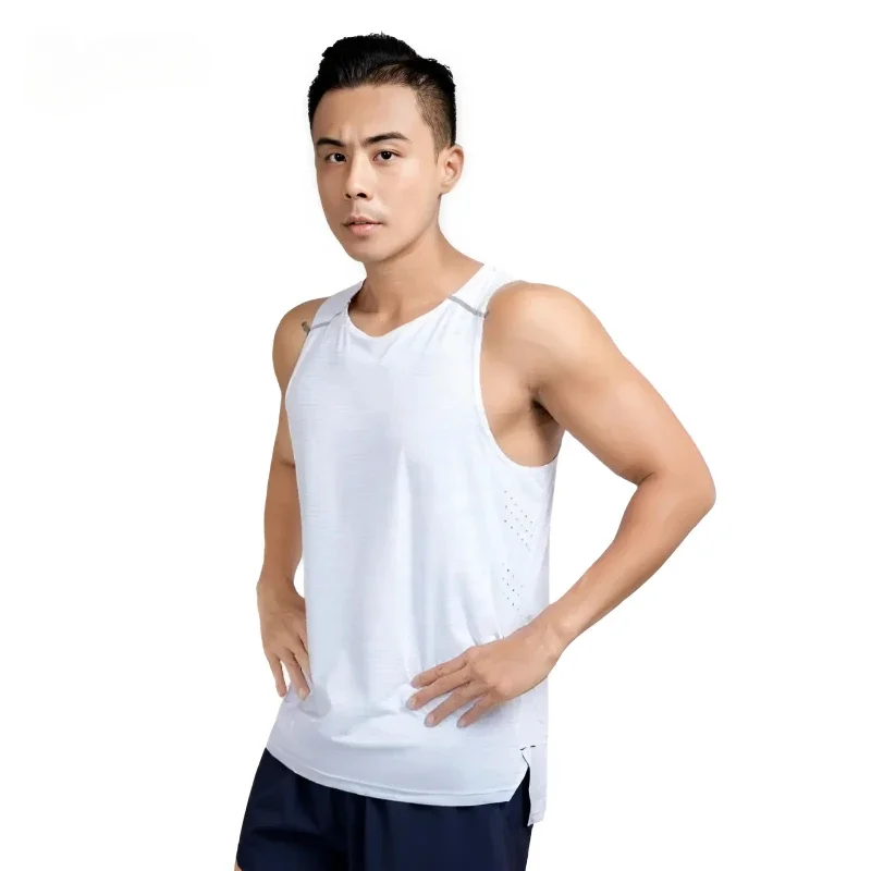 Men Gym Vest Pastel Beh Running Tops Tops Tops Priedušné tričko bez rukávov 2024 letný fitness basketbalový výcvik Jersey