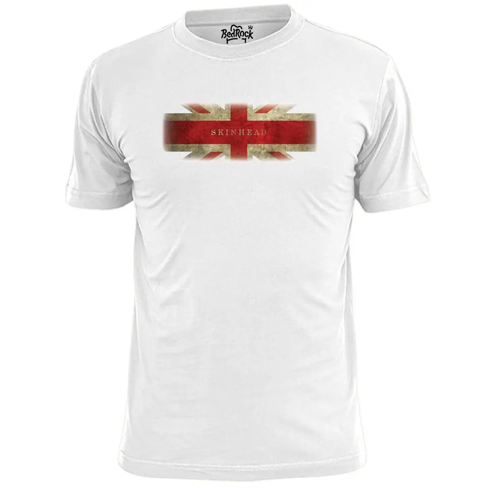 Mens Skinhead Union Jack Tirt kože Skins Ska oi