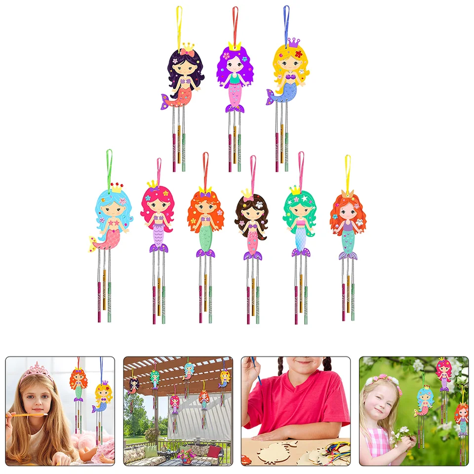 Mermaid Wind Chime DIY Kit Vzdelávacie hračky vianočné stromče