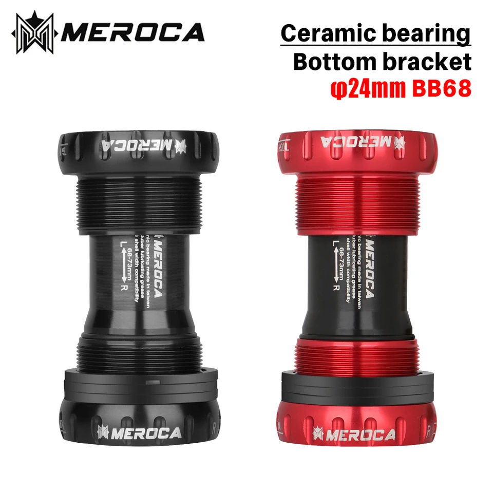 Meroca BSA Bicycle Ceramic Lose Bracket Bracket BB68 MTB Mountain Bike Holowtech Central Holp
