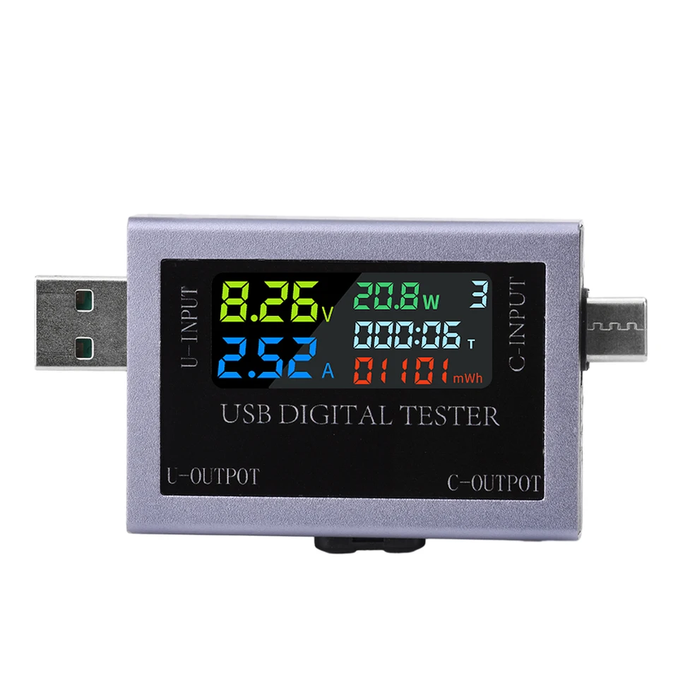 Merorátory napätia Prúdové napätie tester kapacita batérie USB Volt prúdový napätie Doktorka nabíjačku tester meter detektor energie
