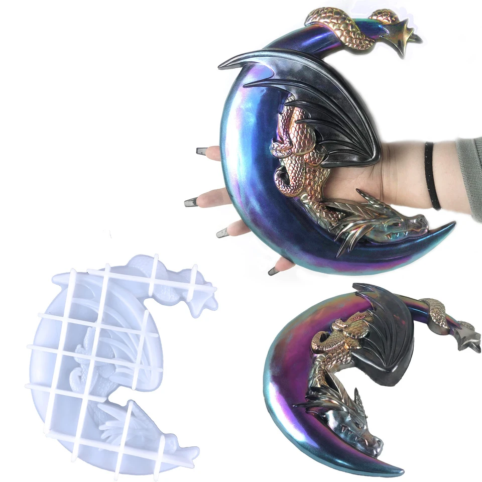 Mesiac Flying Dragon Epoxidová živici forma DIY