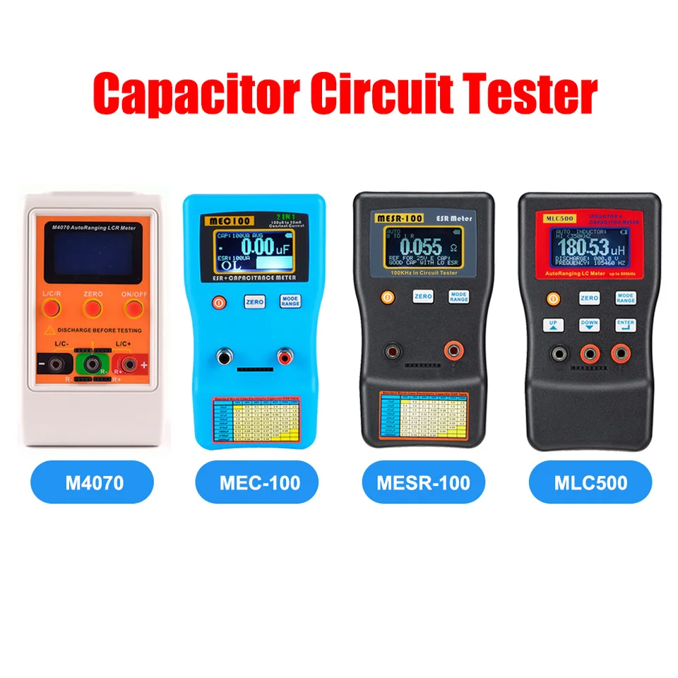 MESR-100/MLC500/MEC-100/M4070 ESR Kapacita OHM OHM Meter Profesionálne meranie kapacita