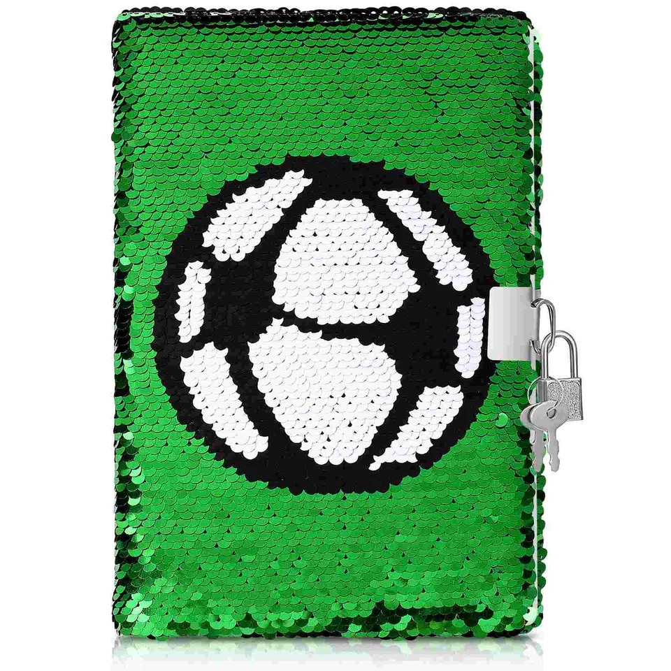 Messenger Football Notebook Camping Diary Denník so zámkami a kľúčmi pre deti pre dievčatá pre dievčatá