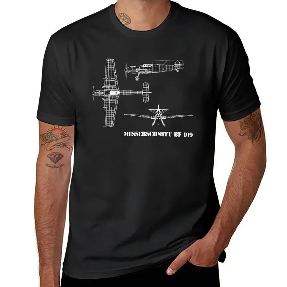 Messerschmitt bf 109 tričko Hippie oblečenie plus letné topy pánske oblečenie