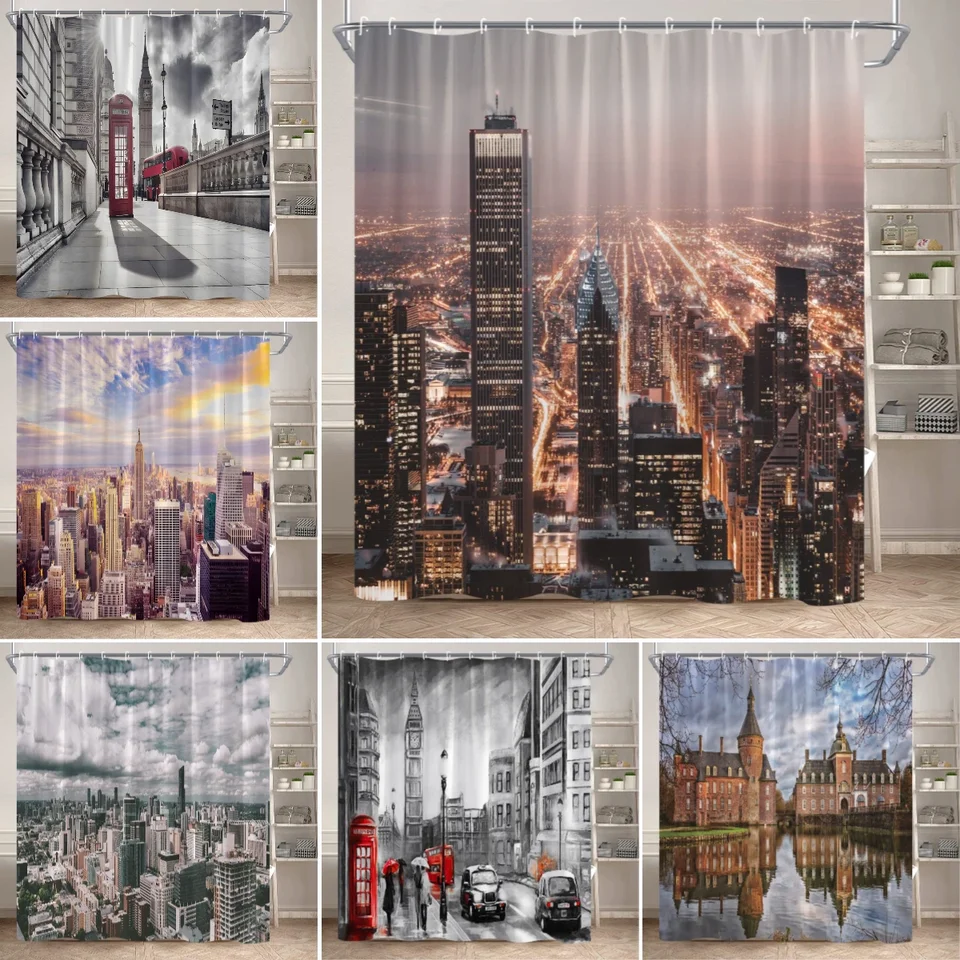 Mestská architektúra sprchová opona New York City Center Architektonická krajina prierezová prierez