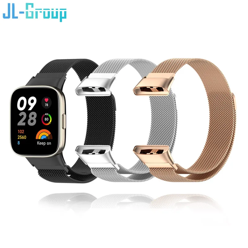 Metal Band for Xiaomi Redmi Watch 3 Strap Magnetie Náramok Milanese Redmi Watch3 WatchBands Náhradné príslušenstvo