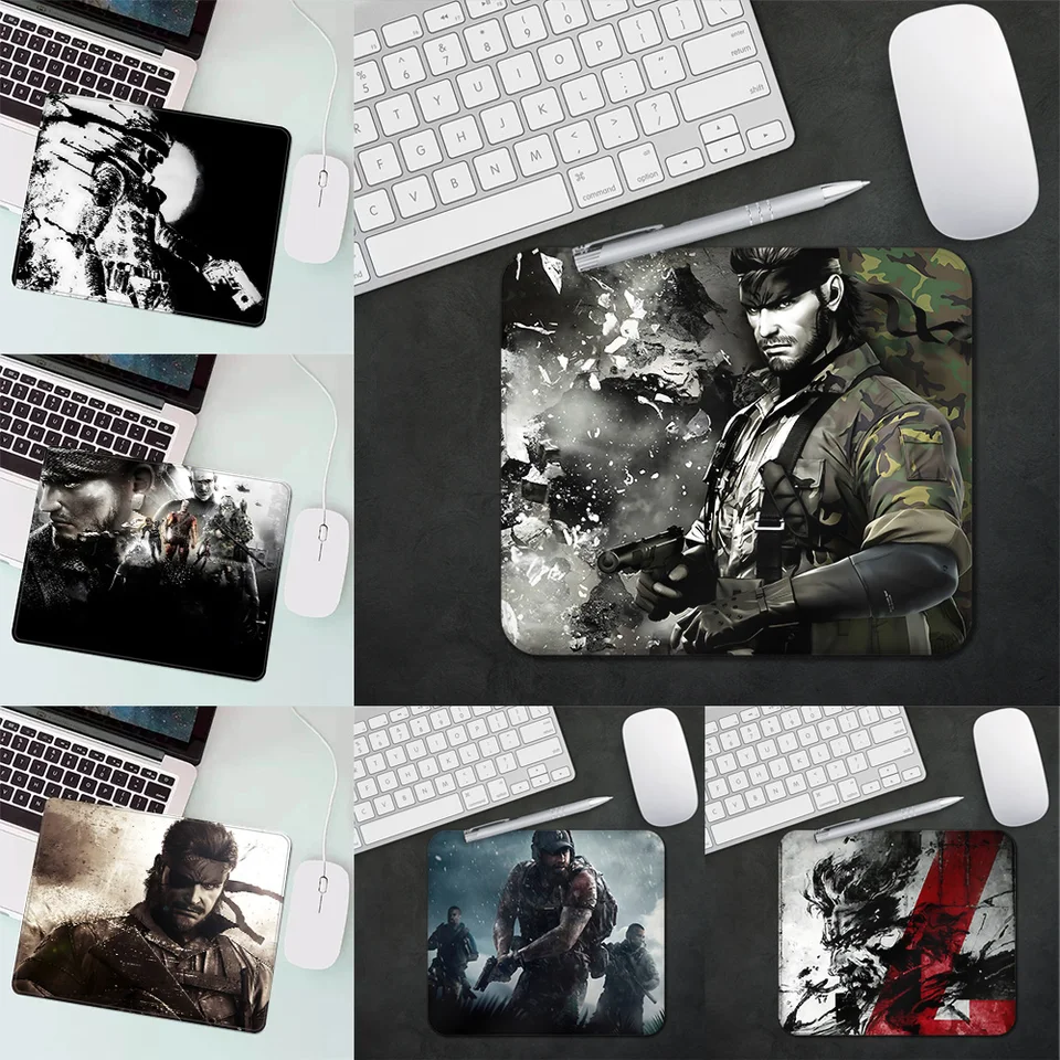 Metal Gear Solid Anime Gaming Mouse Pad XS Malé myš na počítačový hráč na plochu dekorácie Office Mouse Mouse Deskmat Deskmat koberec