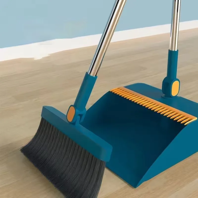 Metla a lopatka sada skladacích domácností Plastové zametacie kuchynské drevené podlahové domáce zvieratá vlasová metla a kopček Set Tools Cleancing Produkt